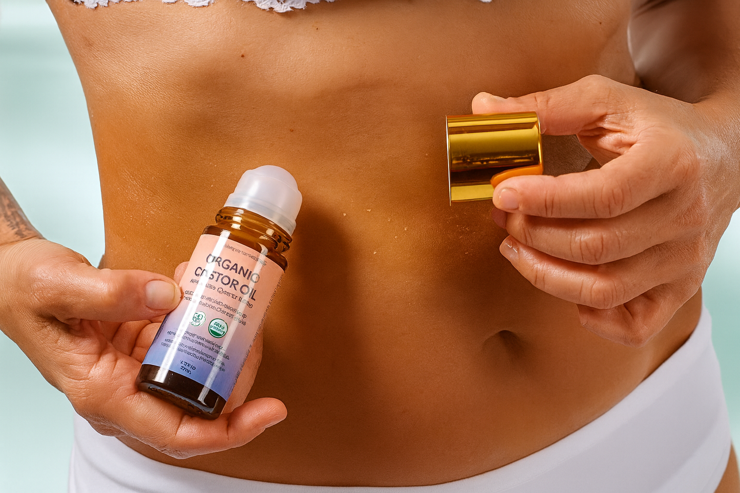 Organic Rose Quartz Castor Oil Roll-on